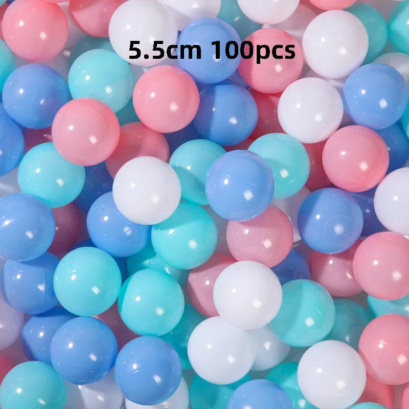 50 or 100Pcs/lot 5.5cm Ocean Ball Soft PE Ball Pit for Ball Pool Eco-Friendly Ocean Wave Ball for Baby Playpen Tent Kid Toys