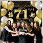 71St Happy Birthday Banner Birthday Decorations For Men Birthday Party Decorations Birthday Backdrop