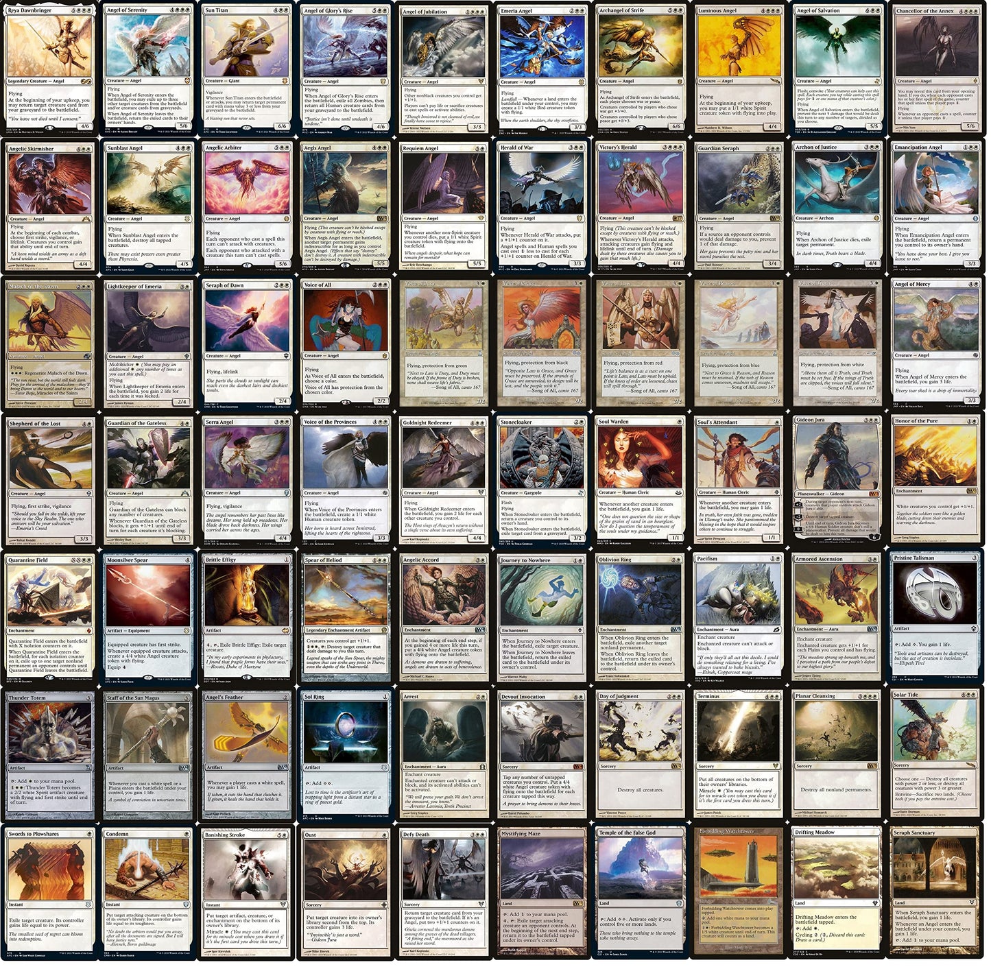 Angel Commander Deck - Custom Built - advanced - MTG - EDH - 100 Card