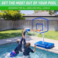 GoSports Splash Hoop advanced Pool Basketball Hoop with enhanced Acrylic Backboard and Water Weighted Base