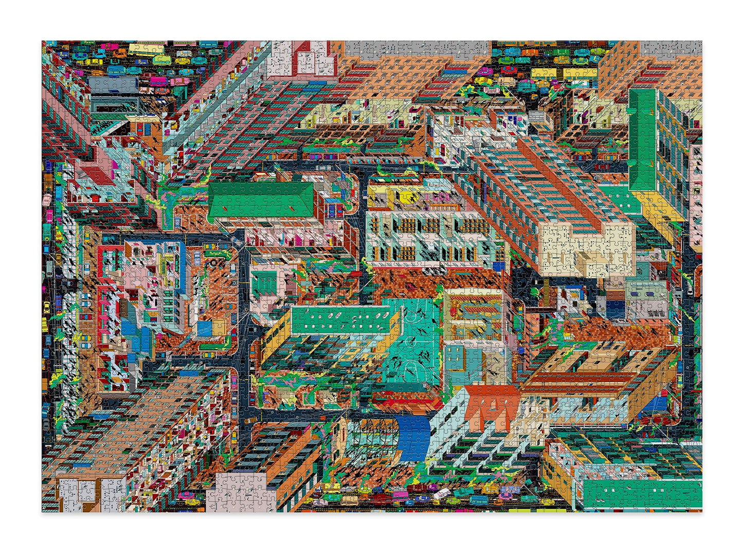 Cloudberries Metropolis, Mega Detailed 2000 Piece Jigsaw Puzzles for Adults with Cool 3D City Map and Architecture Theme