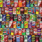 Springbok - Retro Refreshments - 1000 Piece Jigsaw Puzzle- Vintage Soft Drink Can Collage To Challenge Your Brain