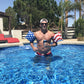 GoFloats American Flag mature-themed Water Wing Floaties - Own The Pool (Novelty USE ONLY)