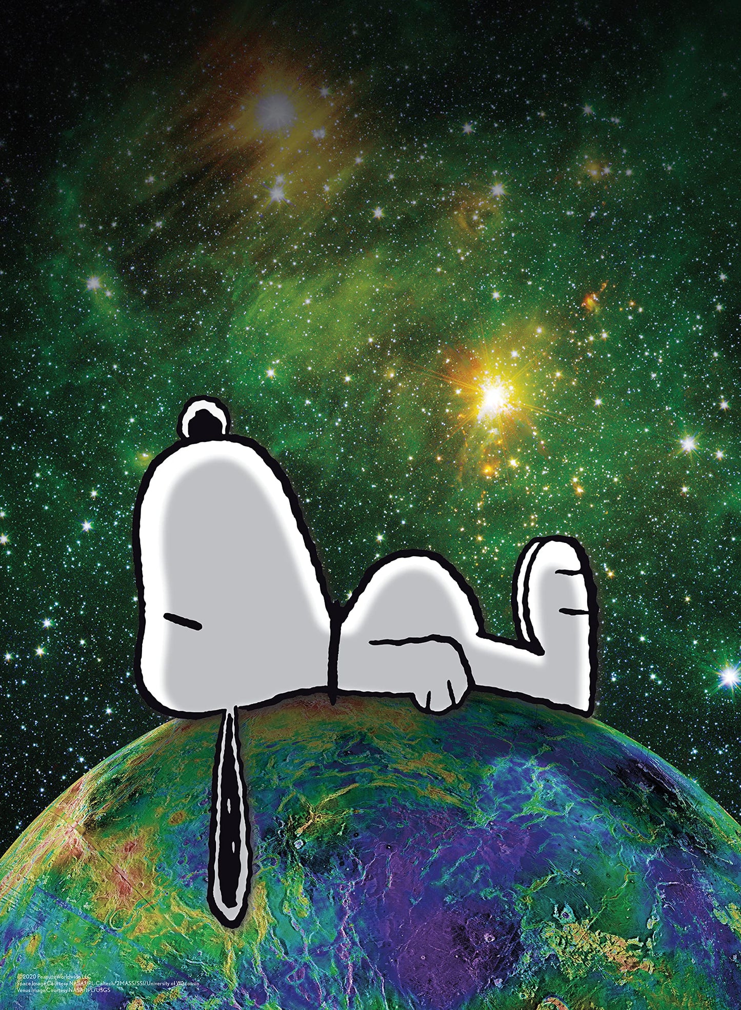Ceaco - Peanuts Space - Snoopy On Earth - 100 Piece Jigsaw Puzzle