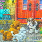 Artist Joseph Burgess - 300 Piece Puzzles for mature-themeds - Fall Joy in The Town - Jigsaw Puzzles Large Piece