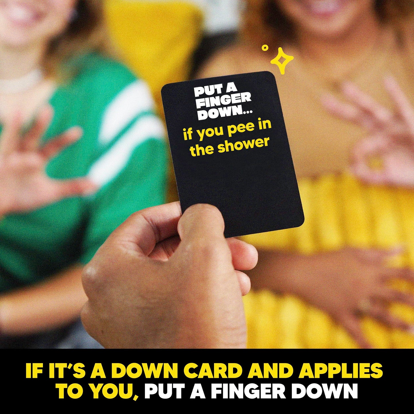 PUT A FINGER DOWN Adult Card Game - 400 Cards, Icebreaker for 2+ Players, Fun Party Game, Model HCGPAFD01