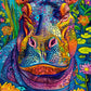 Bgraamiens Puzzle-Hippo in Water-1000 Pieces Rectangle Puzzle Hippo in Water Wild Animal Theme Color Challenging Beautiful Jigsa