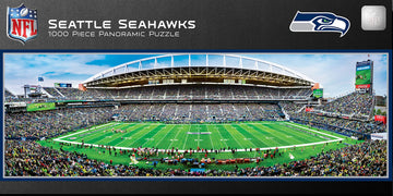 Masterpieces 1000 Piece Sports Jigsaw Puzzle - Nfl Seattle Seahawks Center View Panoramic - 13'X39'