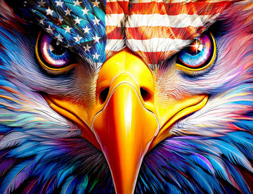 Springbok American Eagle 1000 Piece Jigsaw Puzzle - Challenge Yourself with This Striking Patriotic Image of an Iconic American Eagle