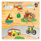 Skillofun Wooden Junior Identification Tray Transport Ii With Knobs, Multi Color