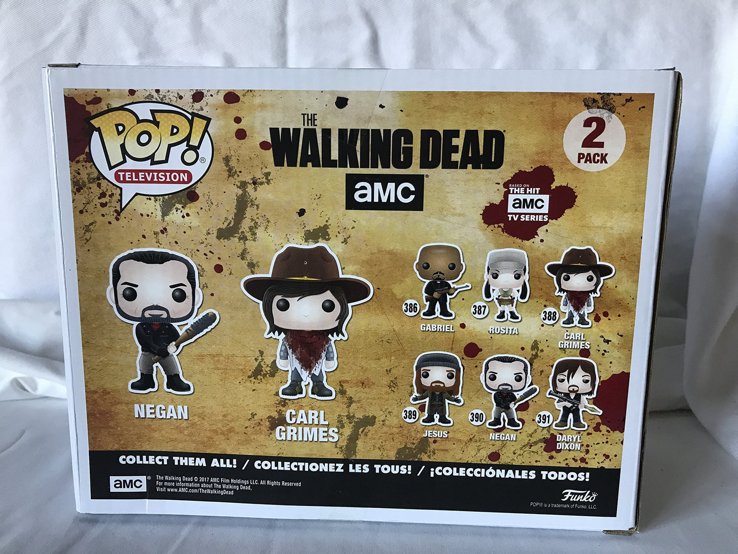 Funko The Walking Dead Pop Vinyl Figure 2 Pack - Negan & Carl Grimes - Multicolor - Model 21534 - Plastic