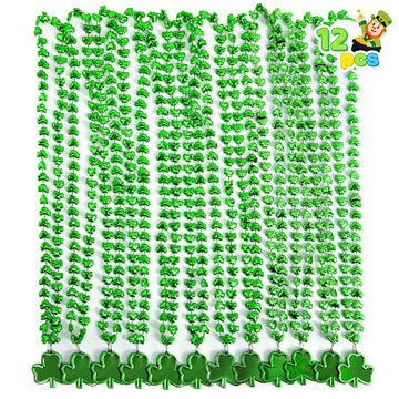 Joyin 12 Pcs St Patrick'S Green Mug Bead Necklaces For Kids Women Men, For Mardi Gras, St. Patrick'S Day, Costume Themed Party G