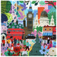 eeBoo: Piece and Love London Life 1000 Piece Square mature-themed Jigsaw Puzzle  Puzzle for mature-themeds and Families  Glossy  Sturdy Pieces and Minimal Puzzle Dust