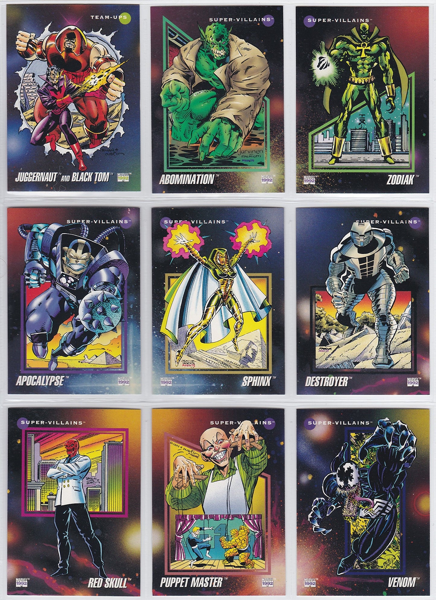 1992 Marvel Universe Series Iii Base Set Of 200 Cards Nm/M Spider-Man, X-Men