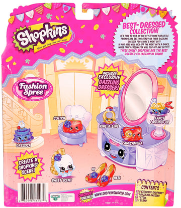 Shopkins Fashion Spree Best Dressed Style 2 Theme Pack Playset