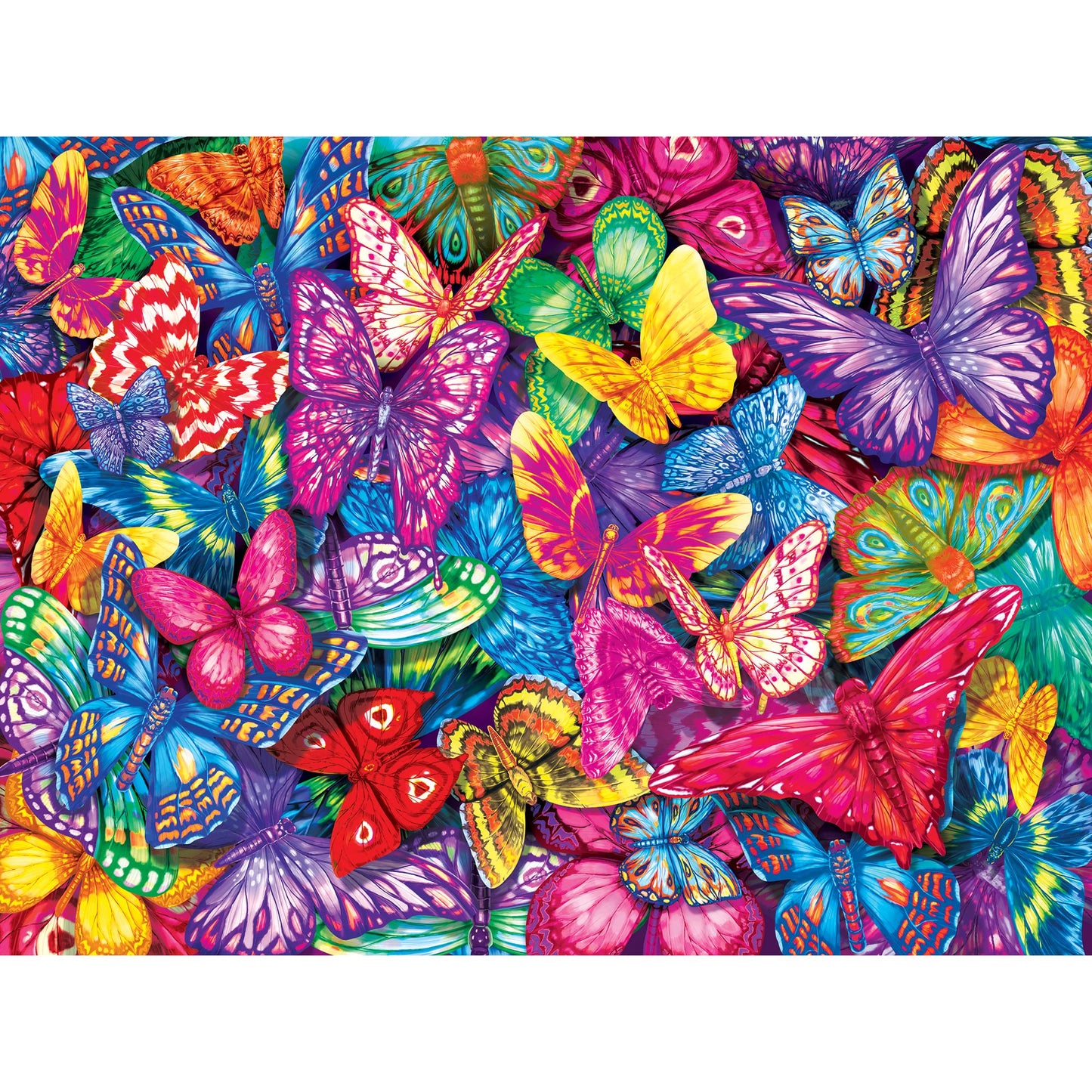 Roseart - Kodak Premium - Colorful Butterflies - 350 Piece Jigsaw Puzzle For Adults