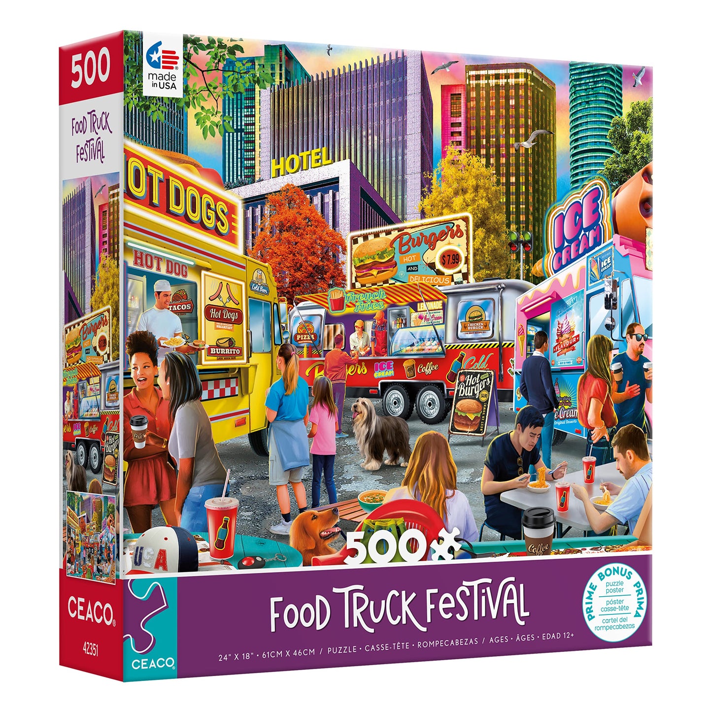 Ceaco - Pd Moreno - Food Truck Festival - 500 Piece Jigsaw Puzzle
