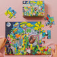Eeboo: Rainforest Life 20 Piece Jigsaw Puzzle, Aids In Development Of Pattern, Shape, And Color Recognition, Offers Children A Challenge, Perfect For Ages 5 And Up