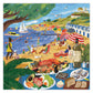 eeBoo: Piece and Love Beach Umbrellas 1000 Piece Square mature-themed Jigsaw Puzzle  Puzzle for mature-themeds and Families  Glossy  Sturdy Pieces and Minimal Puzzle Dust
