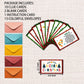 Gihyan Christmas Party Games - Scavenger Hunt Clue Cards with Envelopes, 13 Paper Cards for Xmas & New Year Celebrations