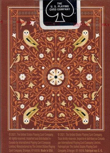 Bicycle Aviary Orange Playing Card Deck