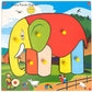 Skillofun Theme Puzzle Standard Elephant Knobs, Multi Color