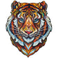 Unidragon Original Wooden Jigsaw Puzzles - Lovely Tiger, 181 Pieces, Medium Size 9.8''X12.3'', Beautiful Gift Package, Unique Sh