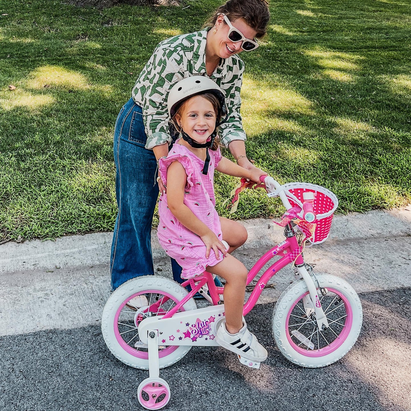 RoyalBaby 16/18 Kids Bike Training Wheels - Pink, 1 Pair for 16 Inch & 18 Inch Bicycles, Safe & Durable Support