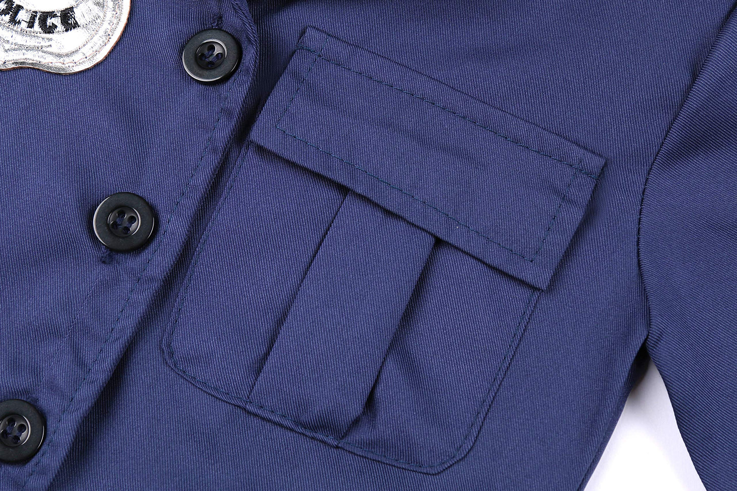 Gortykor Girls Police Officer Costume Cop Outfit For Girls Halloween Cop Dress Up (7-8 Years)