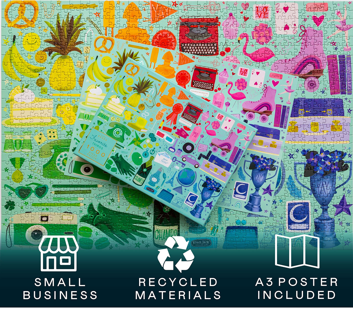 Elena Essex Jigsaw Puzzles 1000 Pieces for mature-themeds - Favorite Things | mature-themed Puzzles | 1000 Piece Puzzle for mature-themeds | Puzzle Presents for Women | Jigsaw Puzzle Size 28 x 20 inches