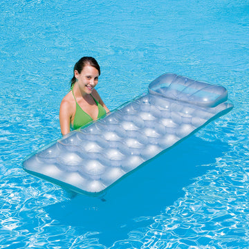 H2OGO! Metal Tech Lounge Inflatable Pool Float