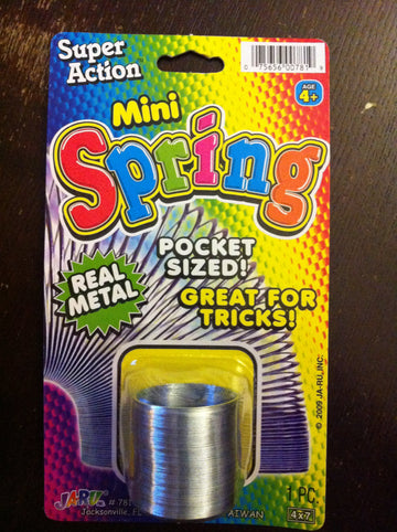 Ja-Ru 1.5 Inch Mini Metal Spring Toy (1 Coil Spring) Small Spring Fidget Toy For Kids. Stress Relief Toy. Classic Retro Vintage Toys. Party Favor Goodie Bag Stuffers. 781-1A