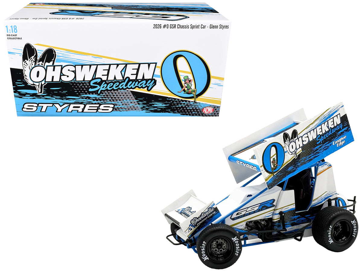 Winged Sprint Car #0 Glenn Styres inchGSR Chassis - Ohsweken Speedwayinch (2026) 1/18 Diecast Model Car by ACME