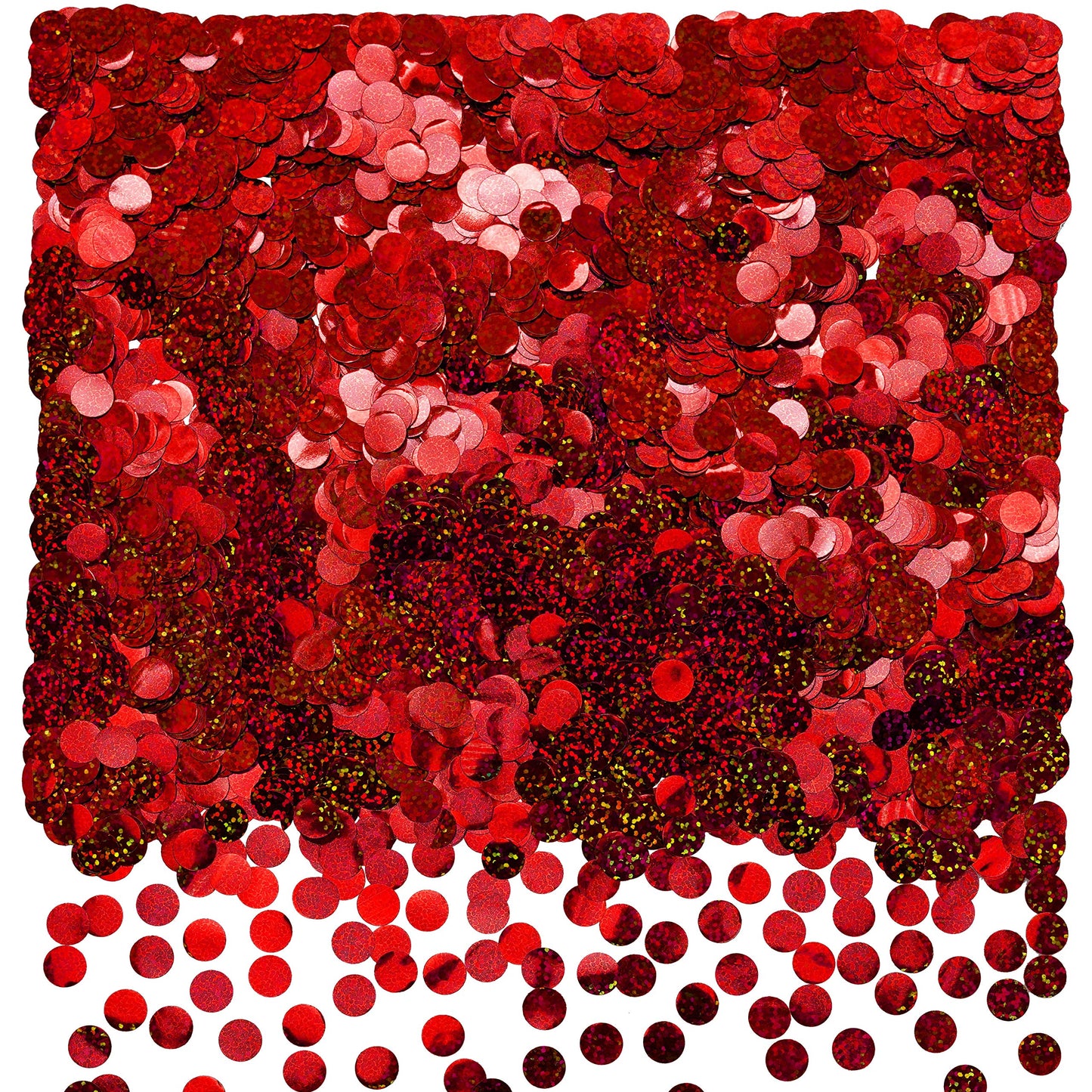 Sparkle Red Foil Metallic Round Table Confetti Decor Circle Dots Mylar Table Scatter Confetti Wedding Bachelorette Valentines Mo