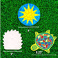 Creative Roots Mosaic Turtle, Hedgehog, & Sun - 3-Pack 7-Inch Ceramic Stepping Stones & 6 Vibrant Paints, Paint Your Own DIY Ste