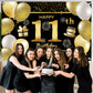 11Th Happy Birthday Banner Birthday Decorations For Men Birthday Party Decorations Birthday Backdrop