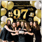 97Th Happy Birthday Banner Birthday Decorations For Men Birthday Party Decorations Birthday Backdrop