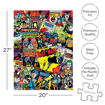 Aquarius Dc Comics Puzzle Batman Collage (1000 Piece Jigsaw Puzzle) - Officially Licensed Dc Comics Merchandise & Collectibles -