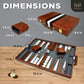 Large Backgammon Sets For Adults - Classic Board Games For 2 Players Adults And Kids - Premium Backgammon Set 15 Inch Board And 32 Backgammon Pieces In Quality Pu Leather Case - Gift For Man