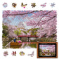 Unidragon Original Wooden Jigsaw Puzzles - Nature Sakura, 500 Pcs, King Size 16.9'X11.8', Beautiful Gift Package, Unique Shape Best Gift For Adults And Kids