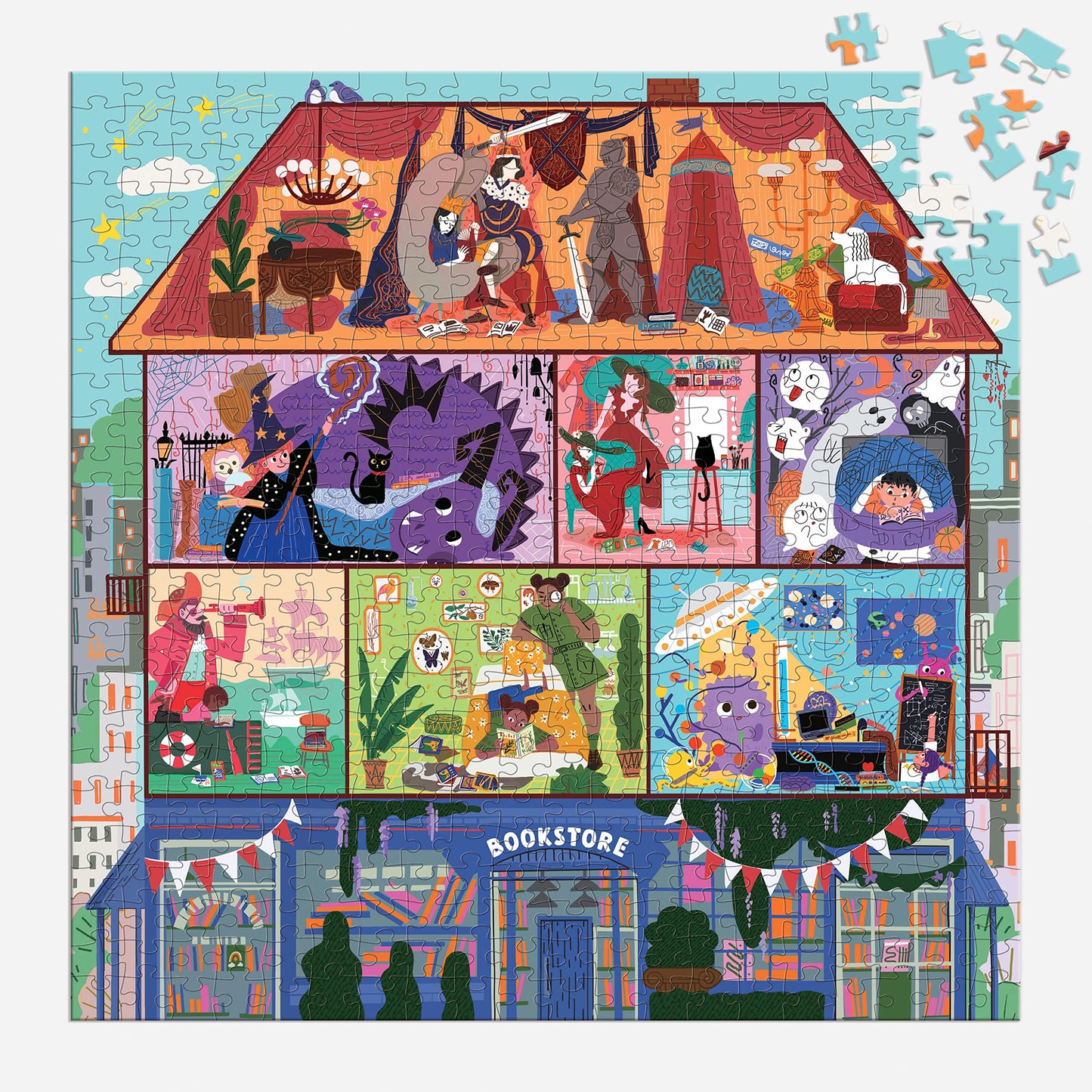 Mudpuppy The Magic of Stories 500 Piece Family Puzzle