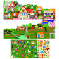 Petit Collage Sticker Activity Book, Once Upon A Time - Giant Fold Out Sticker Book for Kids, Includes Over 100 Reusable Sticker