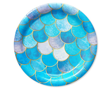 American Greetings Mermaid Party Supplies, Dessert Plates (36-Count)