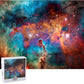 Henley Place Space Puzzle - 1000 Piece Deepspace Puzzle For Adults, Outerspace Jigsaw Puzzle With Fun Fact Poster & Reference Poster, Nasa Puzzle, Nebula Illustration 20X27 Inches