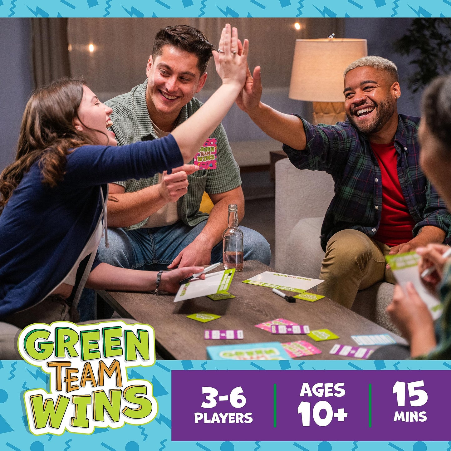 Goliath Green Team Wins Game - Guess The Most Common Answers To Win - 3-6 Players, Ages 10 And Up
