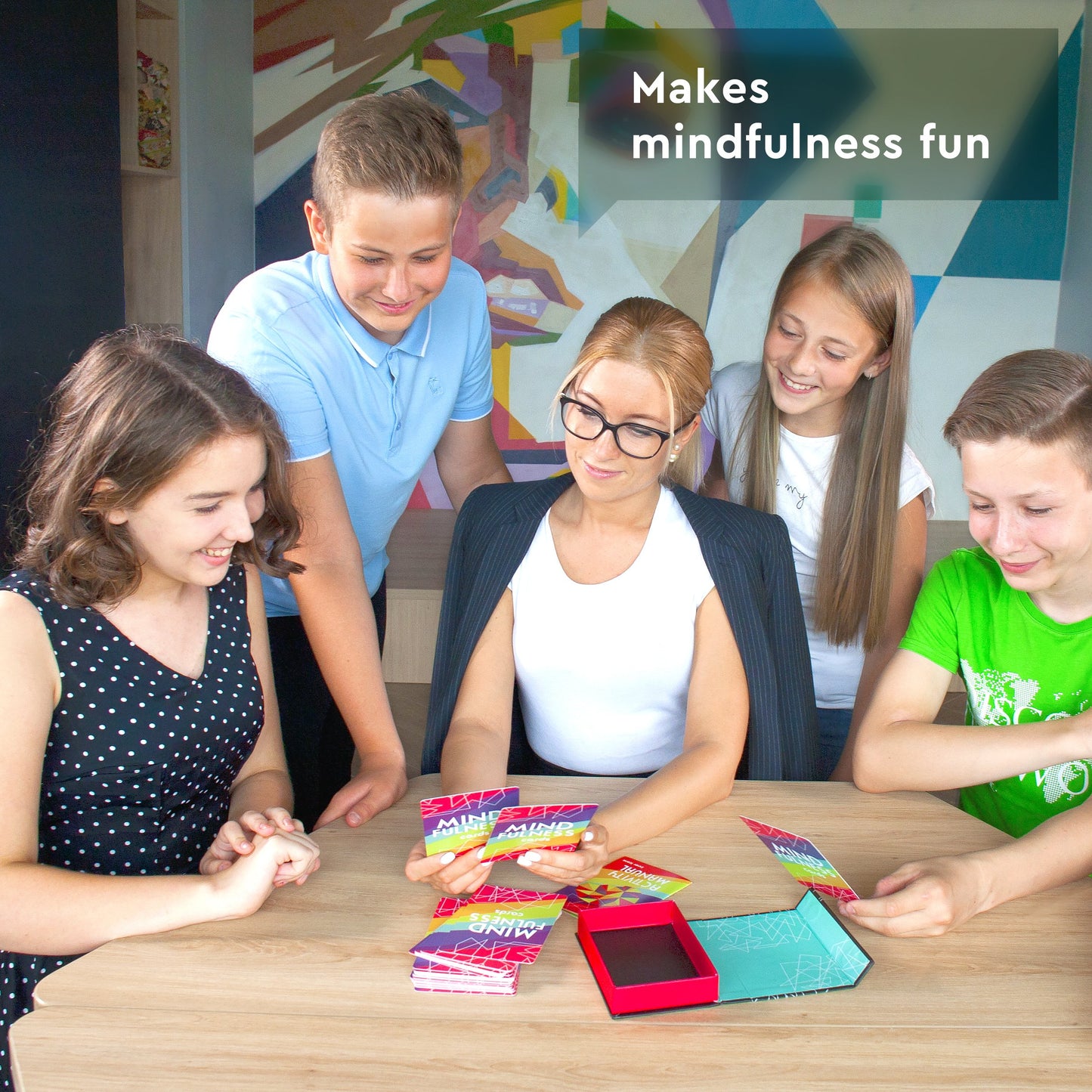 Innericons Mindfulness Therapy Games: Social Skills Game That Teaches For Kids, Teens And Adults Effective For Self Care, Communication Skills 40 Cards For Play Therapy