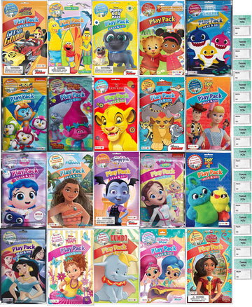 Bendon Publishing 12 Count Play Pack Grab and Go Assorted Set For Toddlers Boys and Girls (12 Different Packs Guaranteed) and 12