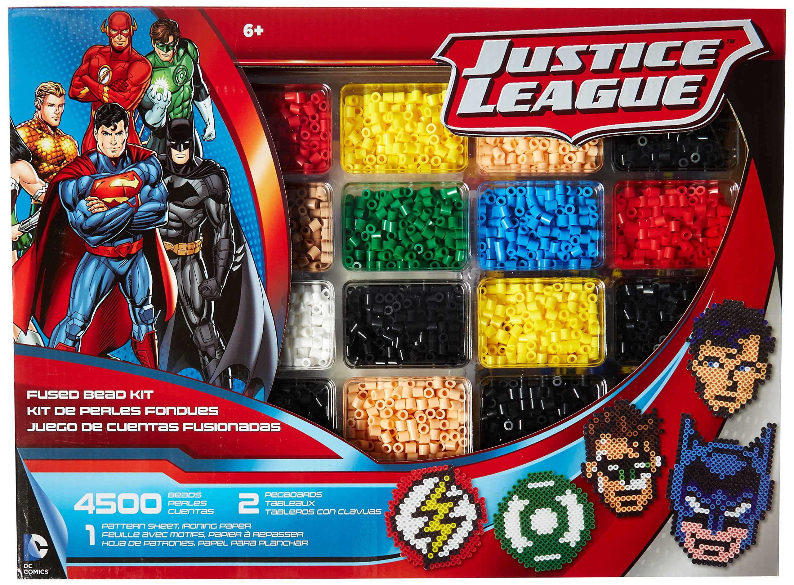 Perler Beads Justice League Superhero Crafts for Kids, 4504 pcs – Toytooth