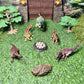 EKU EASYKU Dinosaur Park Gate Play Set - Realistic Tyrannosaurus Toys for Kids 3-7, Includes Dino Nest of Eggs, Plastic