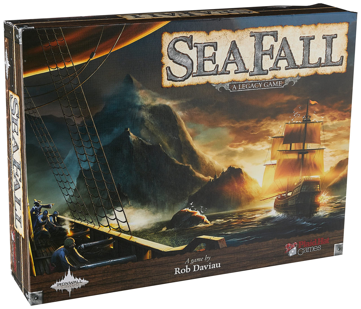 Plaid Hat Games SeaFall Board Game - Legacy Adventure for 3-5 Players, Ages 14+, Medium Size, Cardboard, PH1300